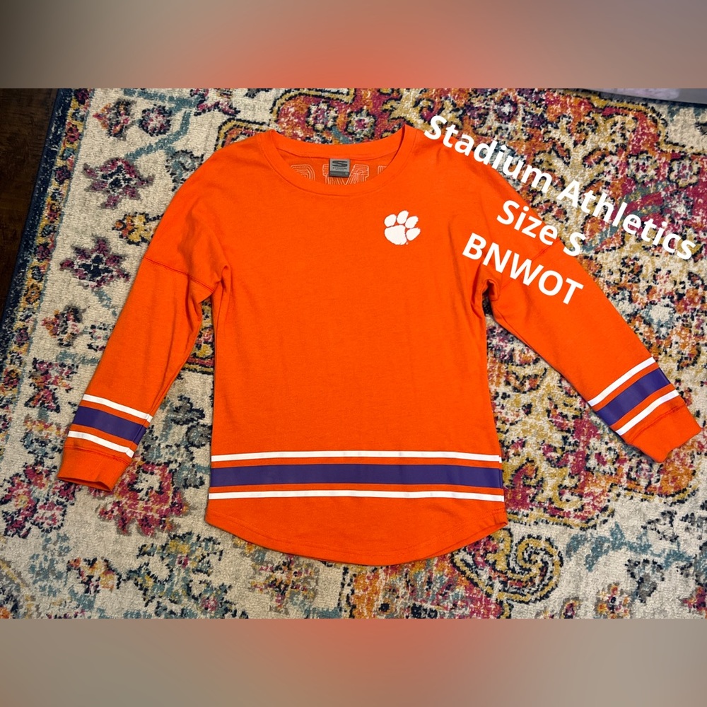 Clemson Sweatshirt, Size S, with sequins!
